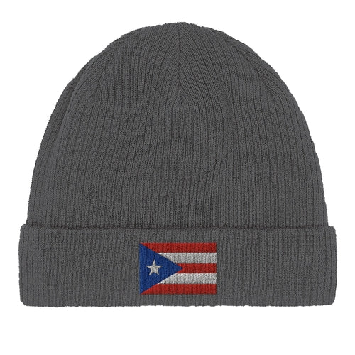 Puerto Rico Flag Beanie – Stylish Warm Knit Hat for Men & Women