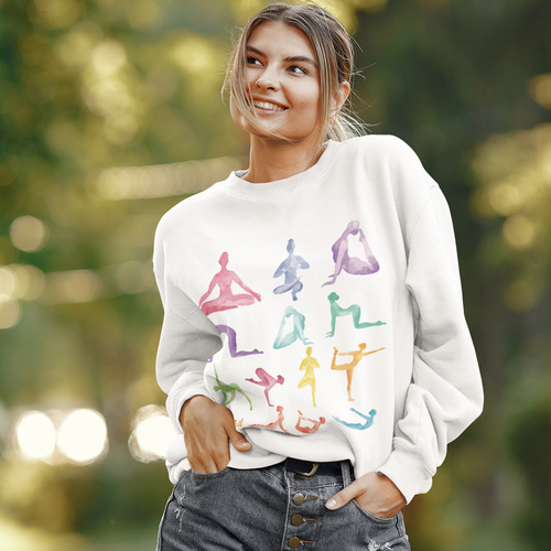 Yoga Crewneck Sweatshirt – Casual Activewear Top