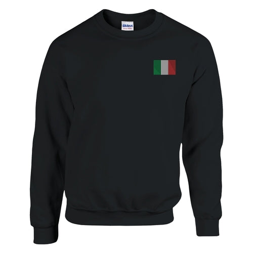 Embroidered Italy Flag Sweatshirt