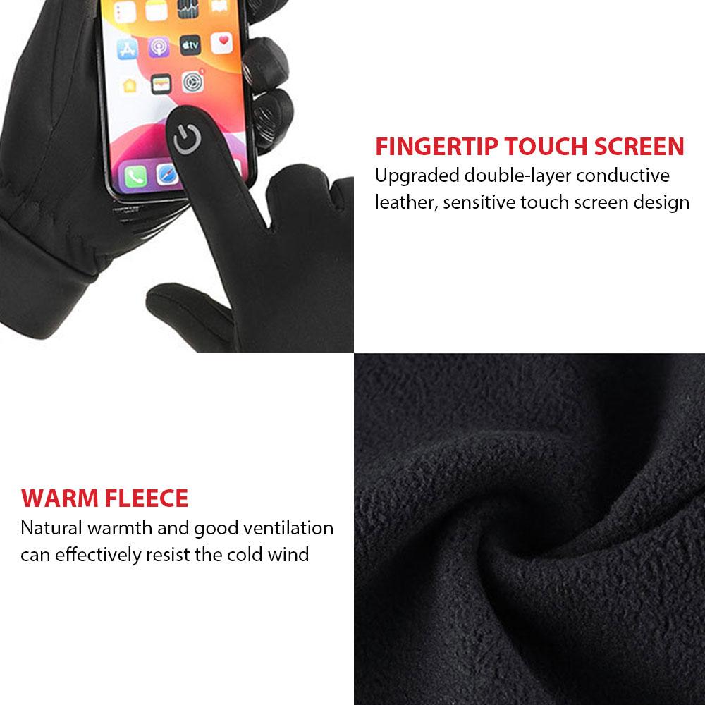 Unisex Winter Warm Gloves Windproof Touch Screen Gloves for Cycling