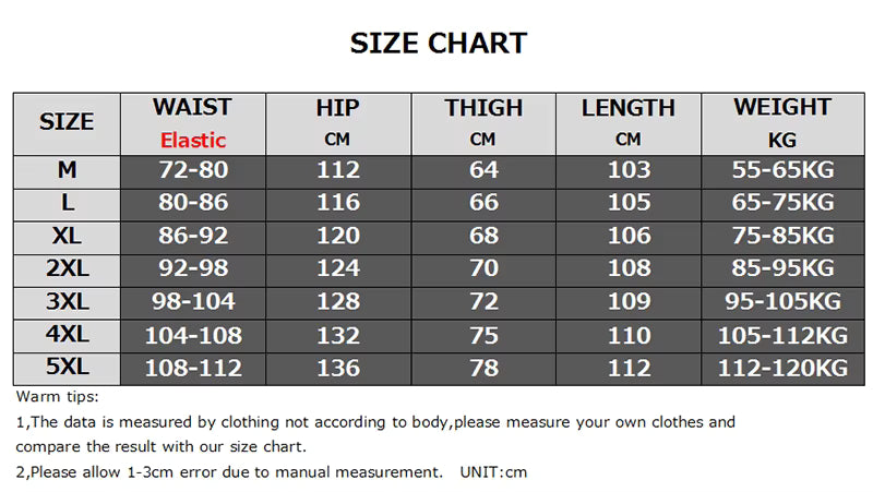 Men’s Tactical Cargo Pants – Elastic Waist, Large Size, Outdoor Workwear