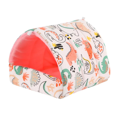 Mini Cage Nest for Small Animals – Cute Cartoon Design
