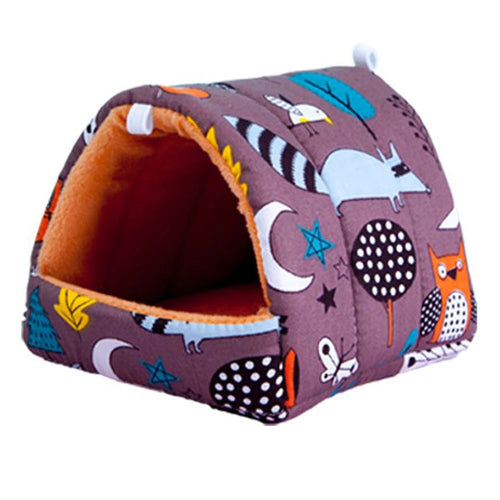 Mini Cage Nest for Small Animals – Cute Cartoon Design