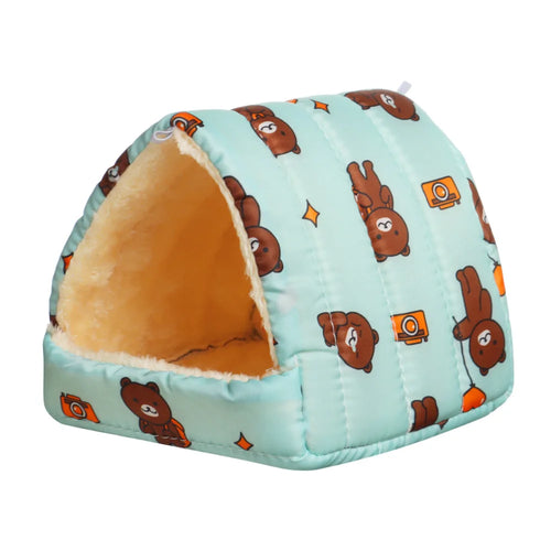Mini Cage Nest for Small Animals – Cute Cartoon Design