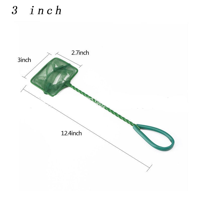 Aquarium Accessory – Long Handle Fish Net for Catching & Cleaning