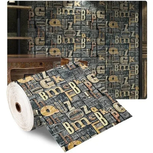 Waterproof 3D Brick Wallpaper – Self-Adhesive