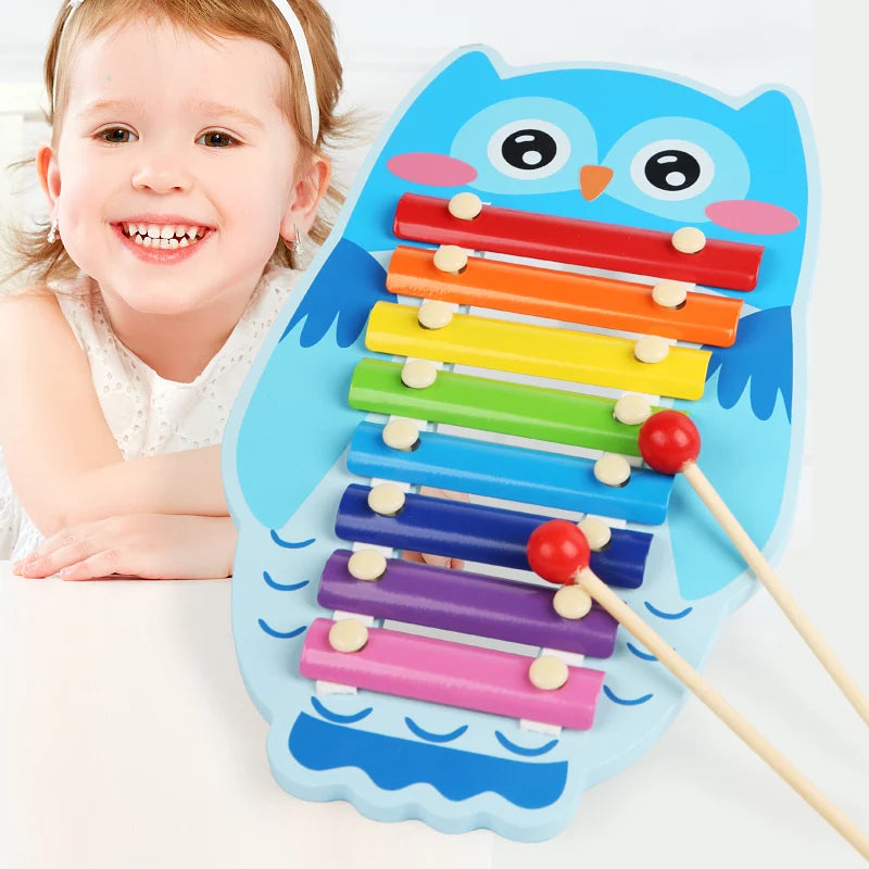 Montessori Wooden Xylophone – 8-Note Musical Toy for Kids