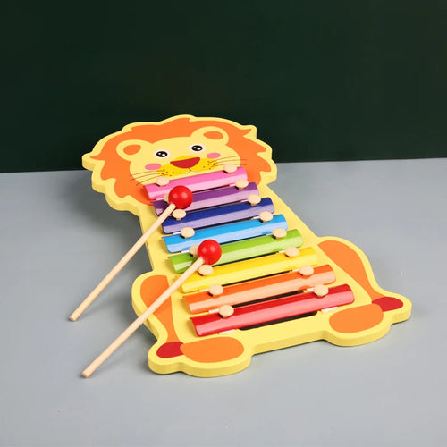 Montessori Wooden Xylophone – 8-Note Musical Toy for Kids