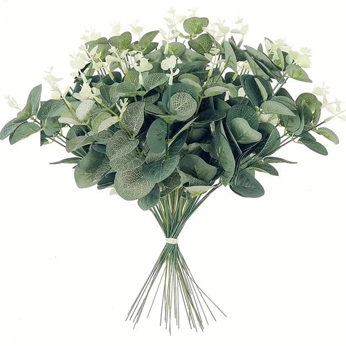 Artificial Eucalyptus Stems for Vases & DIY Decor (5/10/20 Pcs)
