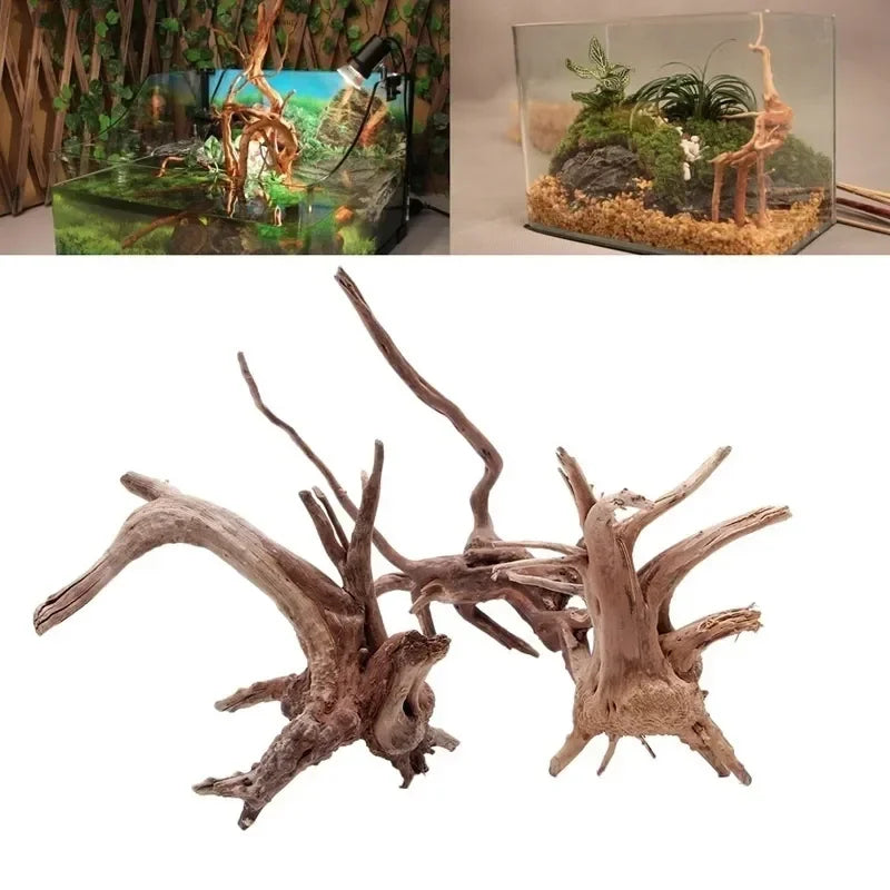 Decorative Driftwood Roots – Safe for Aquariums & Reptile Habitats