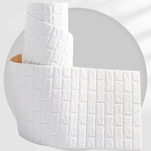 Waterproof 3D Brick Wallpaper – Self-Adhesive