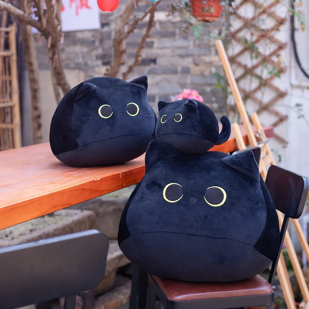 Black Cat Plush Pillow & Pendant (10/30cm)