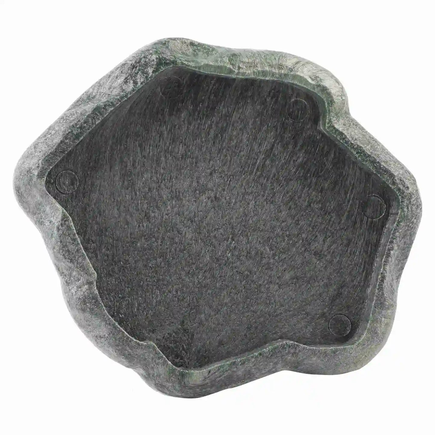 Reptile Feeding Dish – ABS Resin Imitation Rock Food & Water Bowl