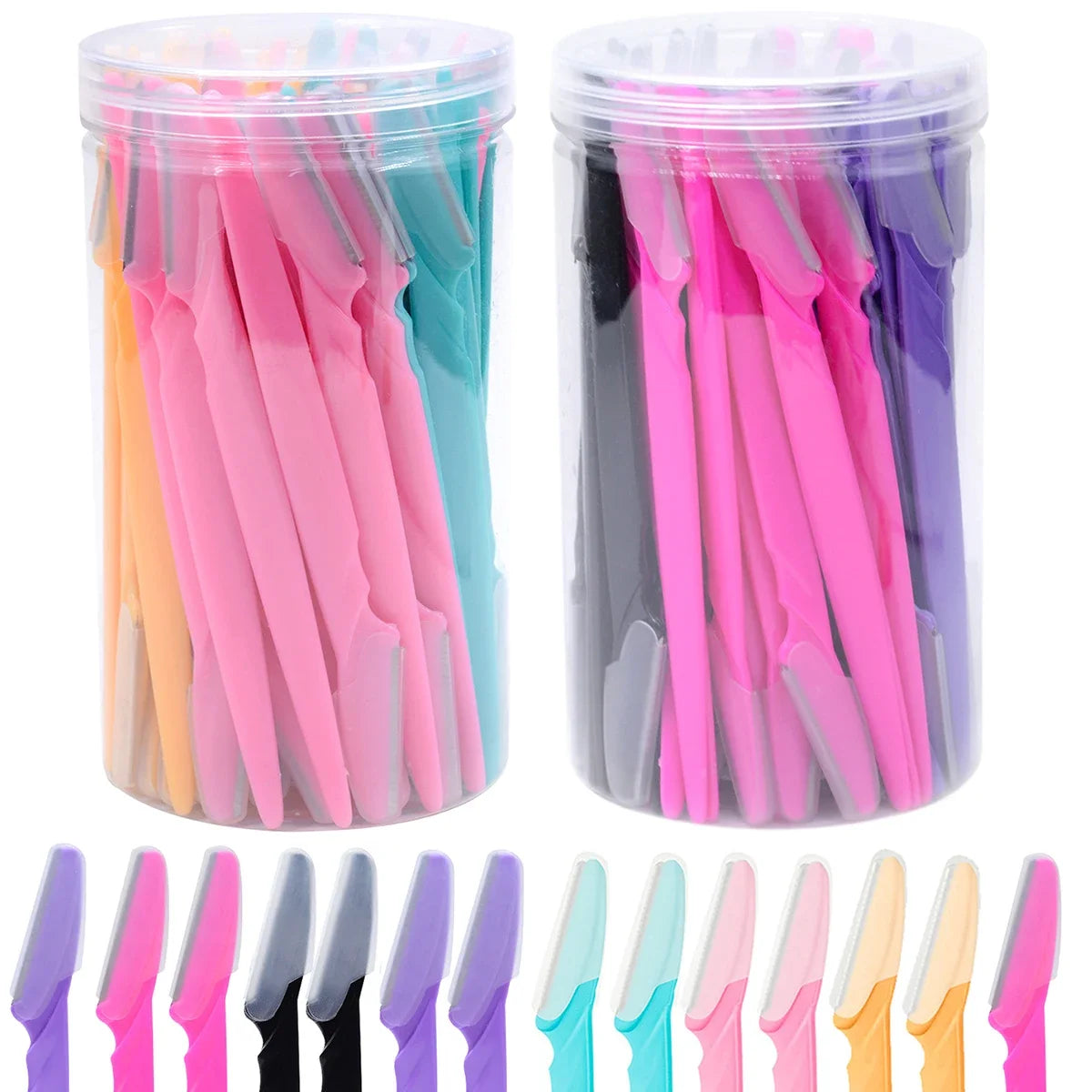 Hair Removal Razors for Eyebrows & Face – 30pcs in Container