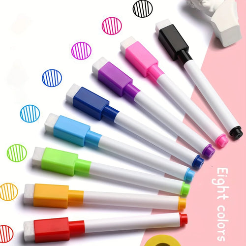Small Dry-Erase Marker Set (11.3cm) – 8pcs