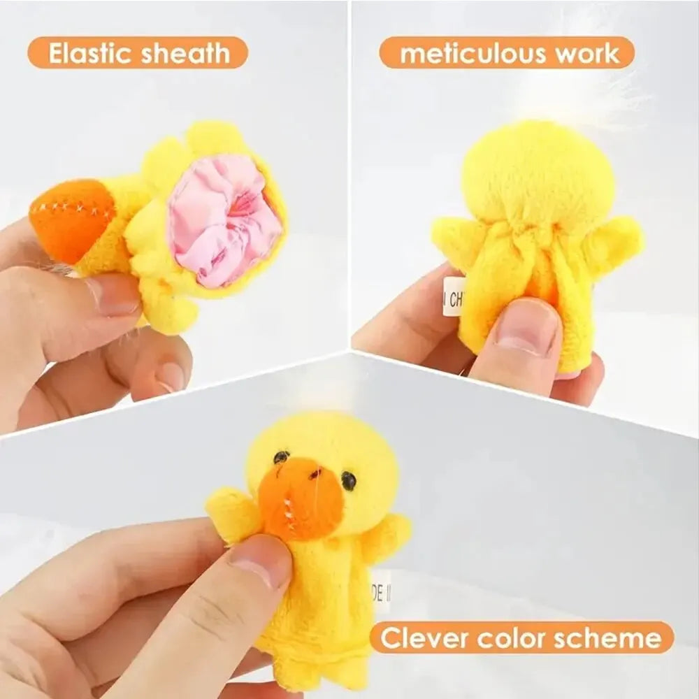 10 Pcs Finger Puppet Set – Cartoon Hand Dolls for Baby & Children