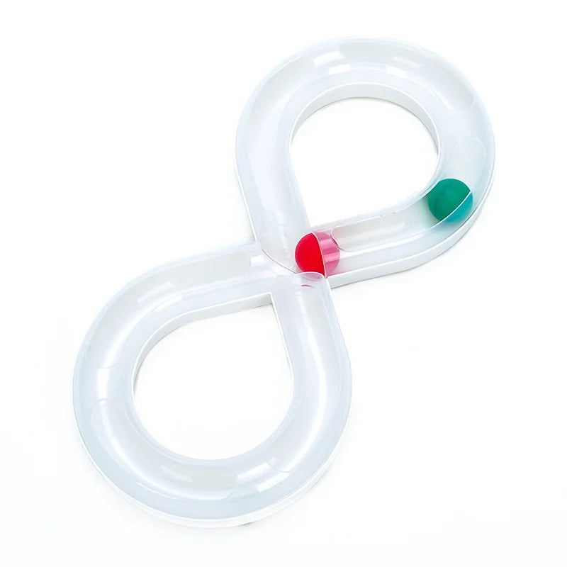 Spinning Cat Track Ball Toy, Interactive Turntable Play Toy for Boredom Relief & Active Kittens