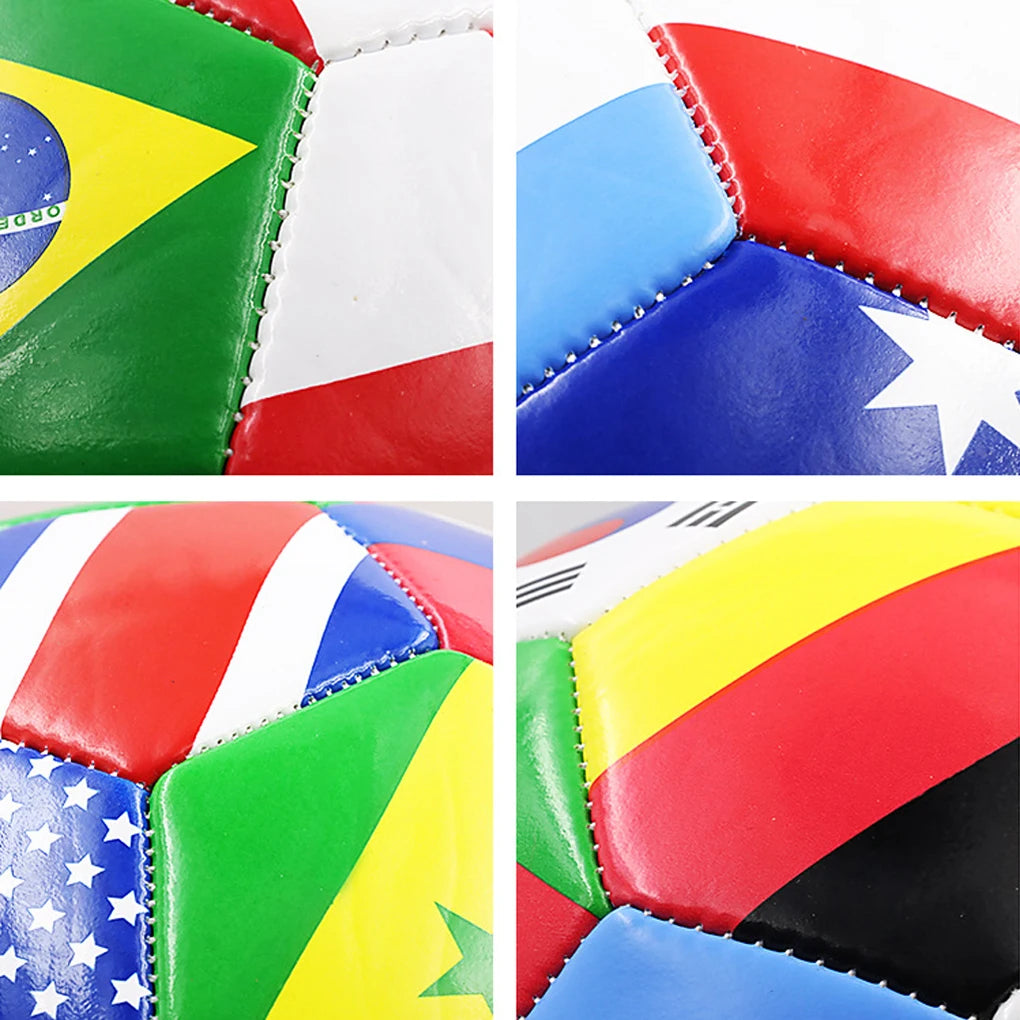 Durable Outdoor Soccer Ball with Flag Design (Size 5)
