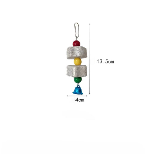 Flower-Shaped Grinding Stone Toy for Parrots & Small Birds