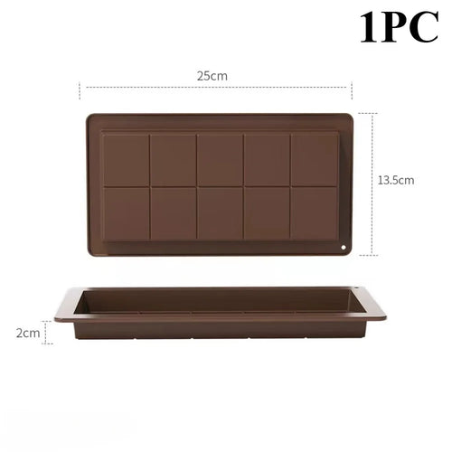 Silicone Chocolate Bar Molds – Dubai Style (1/3/5pcs)