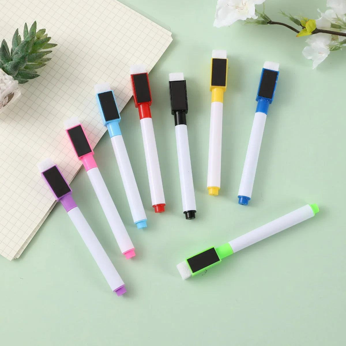 Small Dry-Erase Marker Set (11.3cm) – 8pcs
