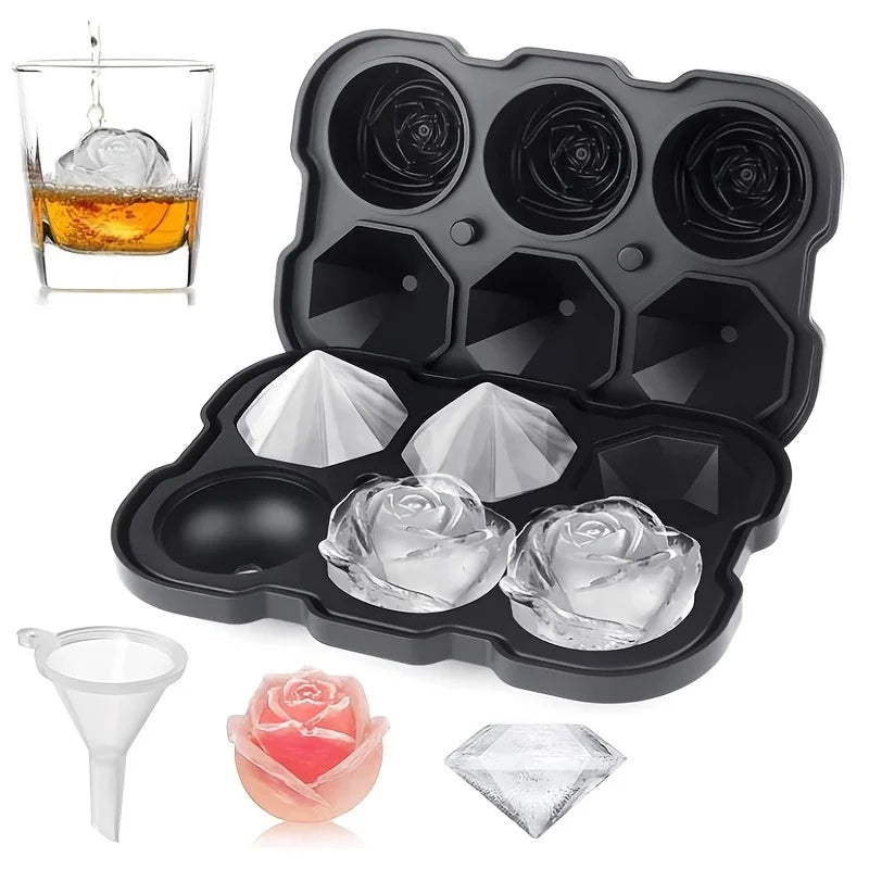Square Silicone Ice Mold – Creative Designs for Cocktails & Beverages