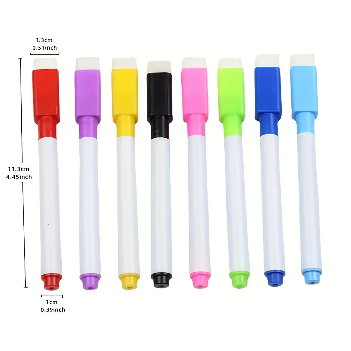 Small Dry-Erase Marker Set (11.3cm) – 8pcs
