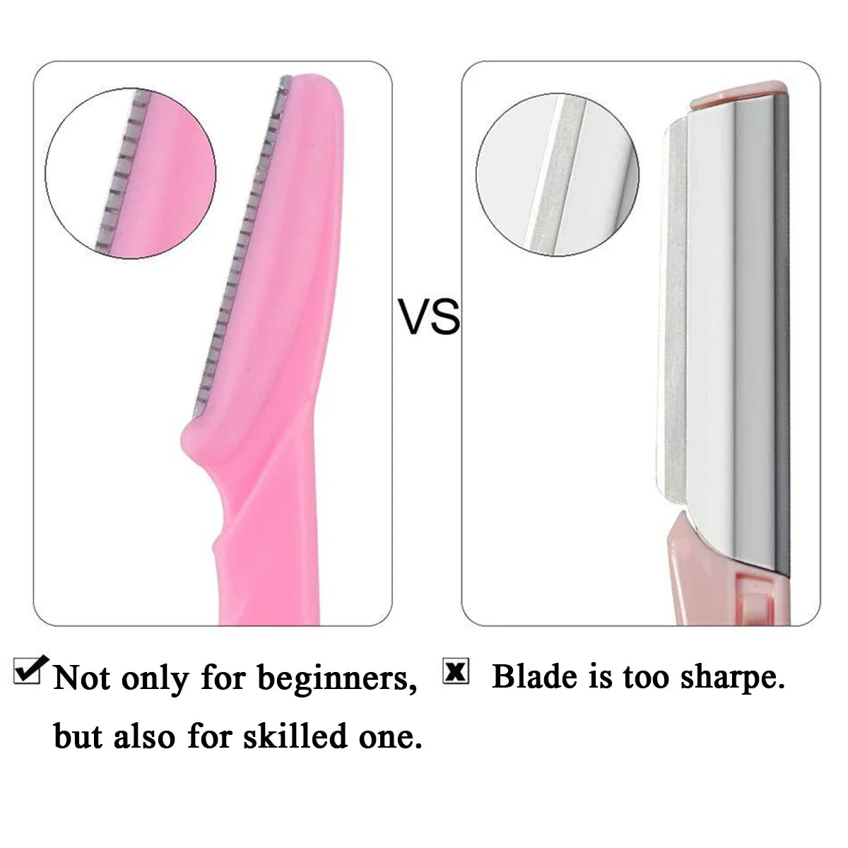 Hair Removal Razors for Eyebrows & Face – 30pcs in Container
