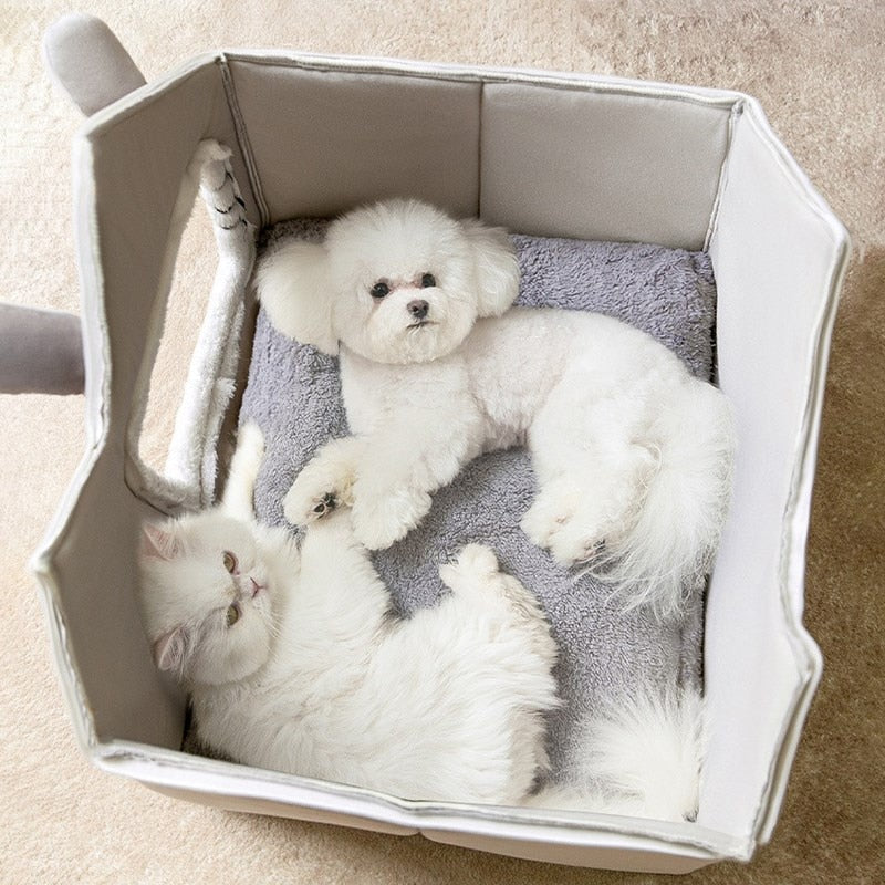 Plush Pet House with Removable Roof – Soft & Washable