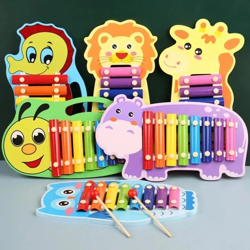 Montessori Wooden Xylophone – 8-Note Musical Toy for Kids