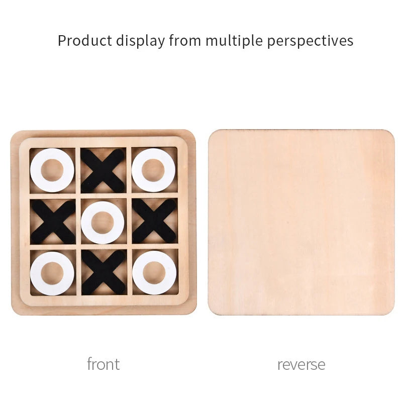Educational Wooden Jigsaw & Chess Play Toy for Kids