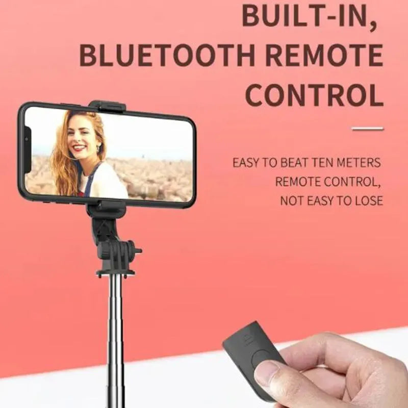 FGCLSY Selfie Stick Tripod – Monopod with Remote Shutter & LED Fill Light