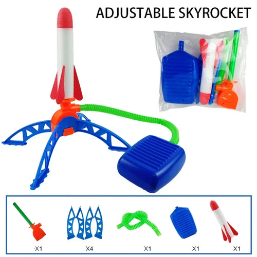 Kids’ Air Rocket Toy – Foot Pump Launcher for Outdoor Play