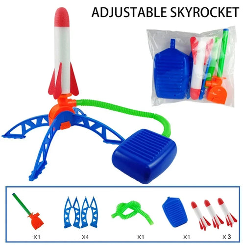 Kids’ Air Rocket Toy – Foot Pump Launcher for Outdoor Play