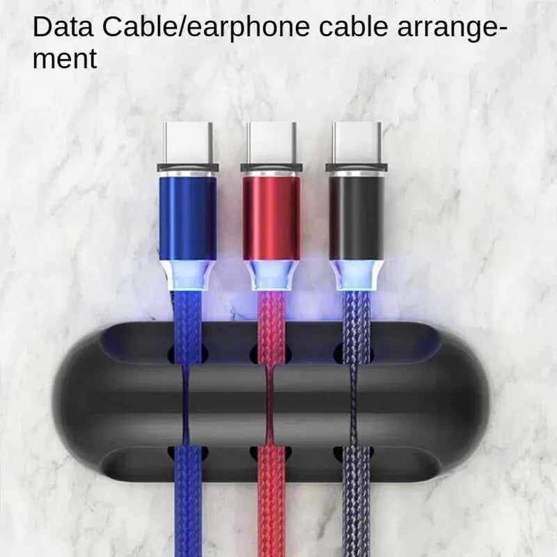 Stick-On Cable Organizer – Easy Cord Management for Office & Electronics