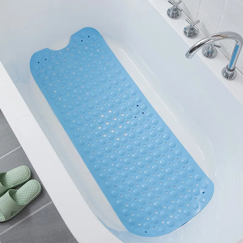 1pc 40x16in Extra-Long Anti-Slip Bathtub Mat with Massage Texture,