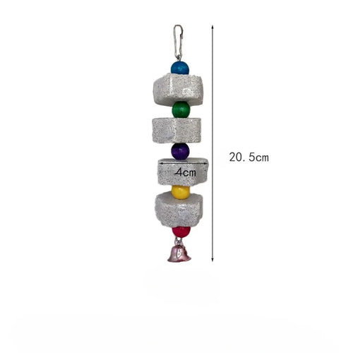 Flower-Shaped Grinding Stone Toy for Parrots & Small Birds