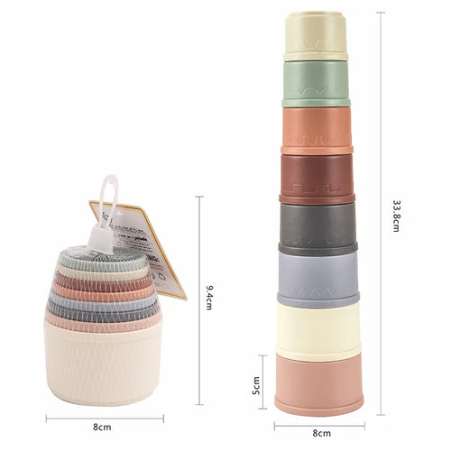 Stacking Cups Toy for Rabbits & Small Animals – Colorful & Reusable