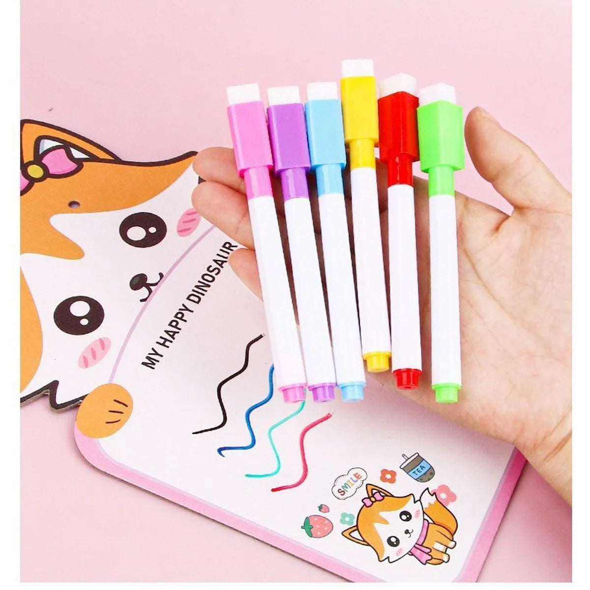 Small Dry-Erase Marker Set (11.3cm) – 8pcs