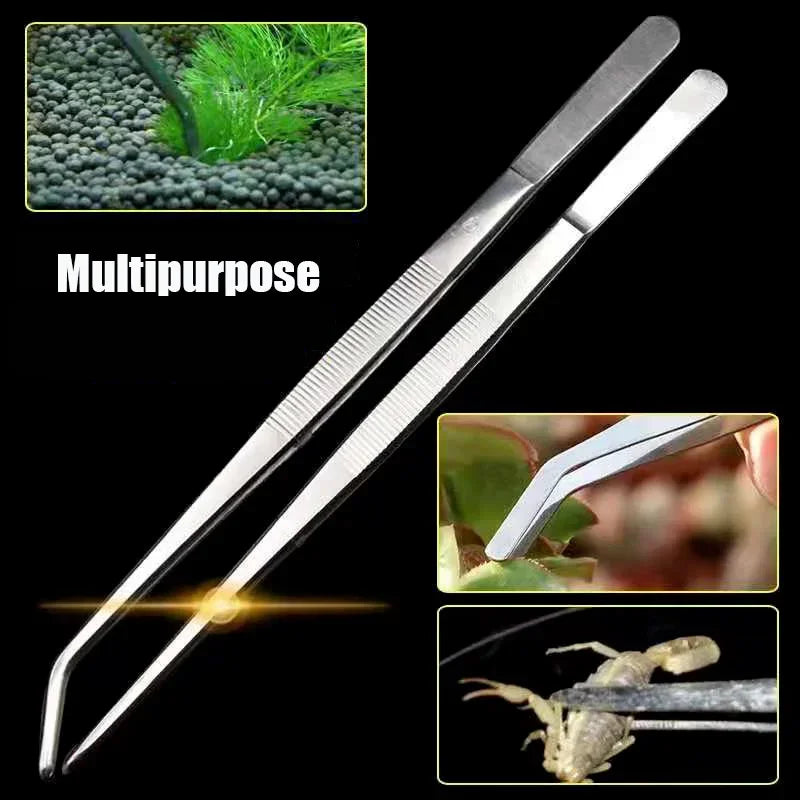 Long Stainless Steel Tweezers for Aquatic Plants (48cm)