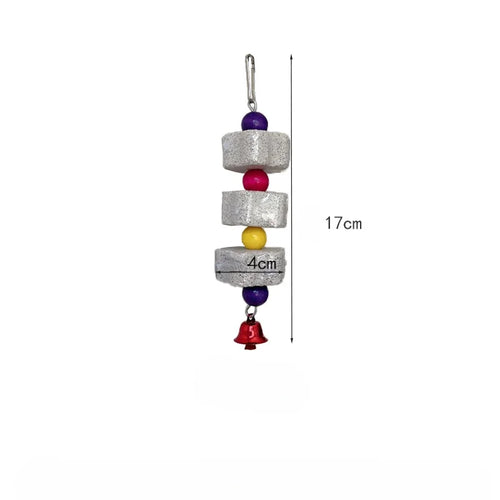 Flower-Shaped Grinding Stone Toy for Parrots & Small Birds