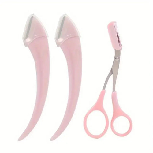 3-in-1 Eyebrow Shaping Kit – Safe Razor & Precision Scissors