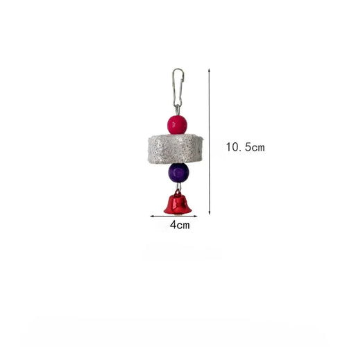 Flower-Shaped Grinding Stone Toy for Parrots & Small Birds