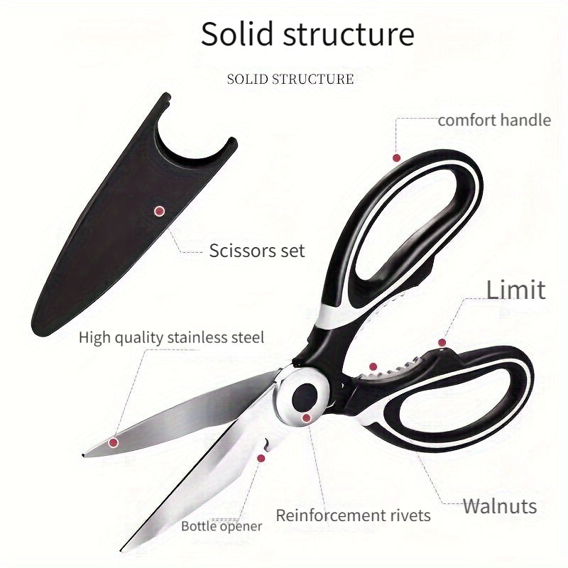 Multifunctional Kitchen Scissors – Heavy Duty Stainless Steel