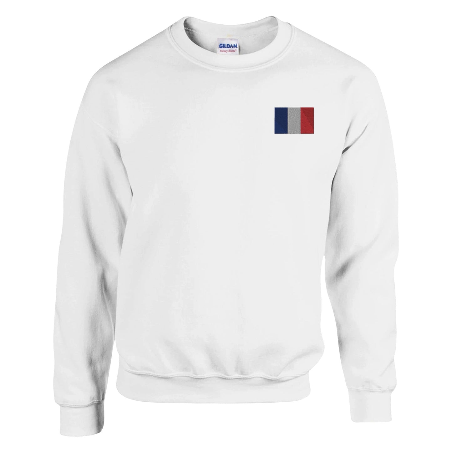Sweatshirt with the French flag in embroidery