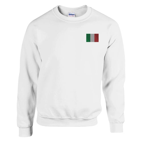 Embroidered Italy Flag Sweatshirt