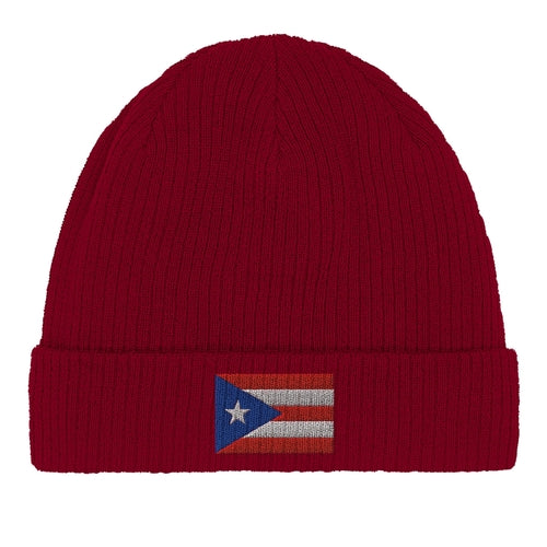 Puerto Rico Flag Beanie – Stylish Warm Knit Hat for Men & Women