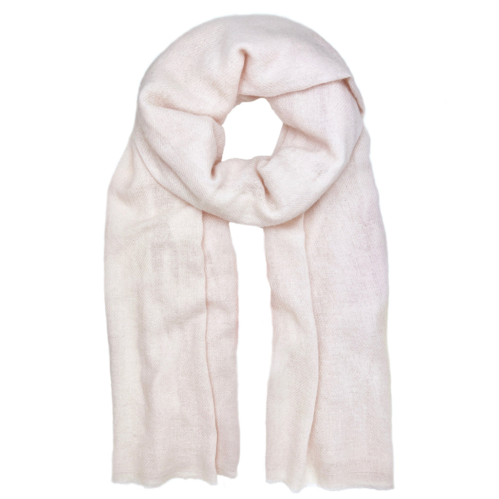 Luxury Cashmere Scarf in Rose – Handwoven Winter Wrap for Gifting