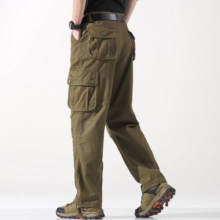 Spring Three-dimensional Pocket Straight-leg Trousers Outdoor