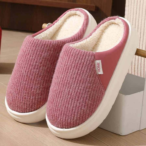 Winter Warm Plush Home Slippers Lightweight Thick Bottom Silent